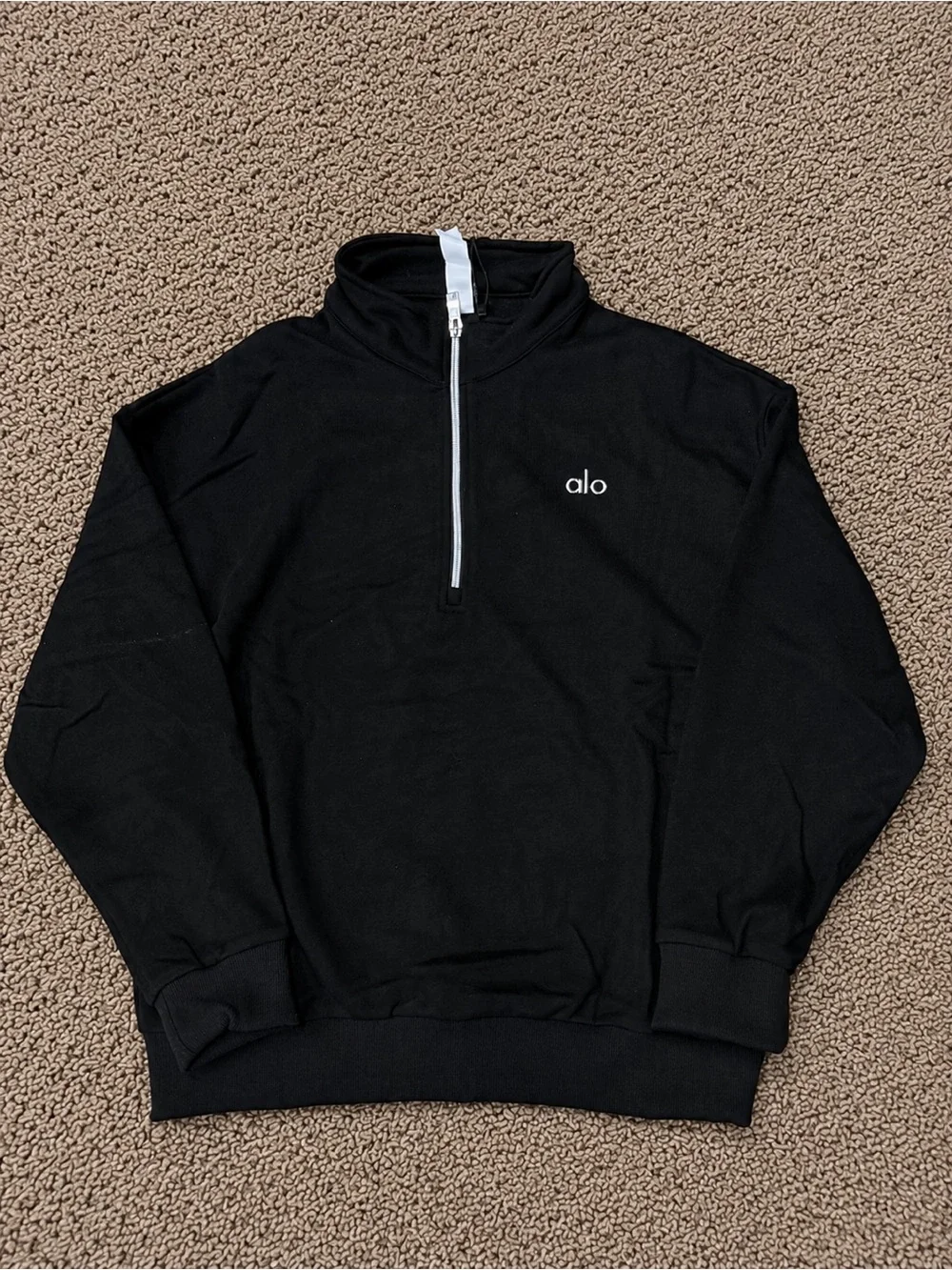 Alo Quarter Zip 'Black'